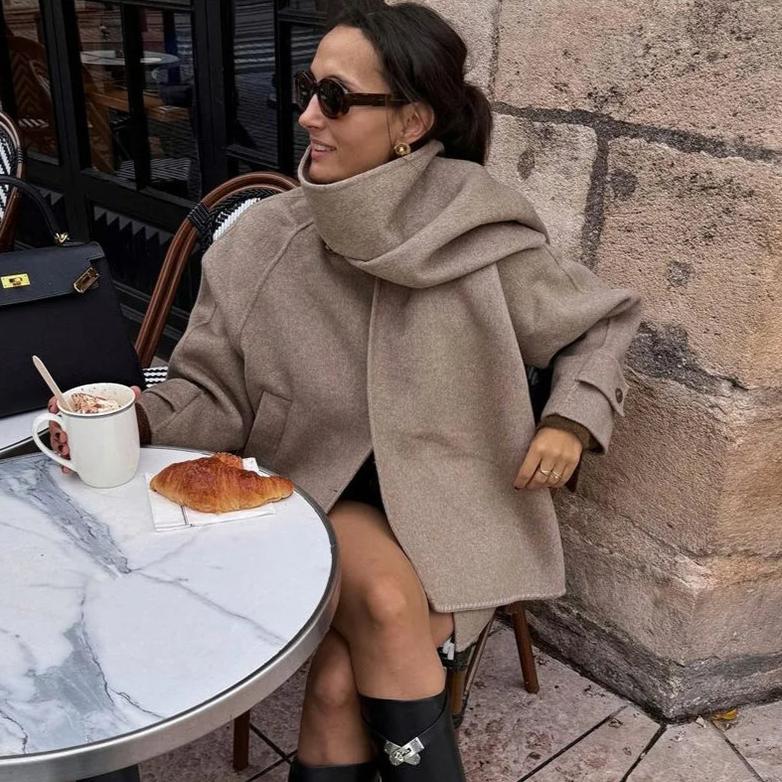 Van Dalem ™ |  Oversized Sjaal-Kraag Jas