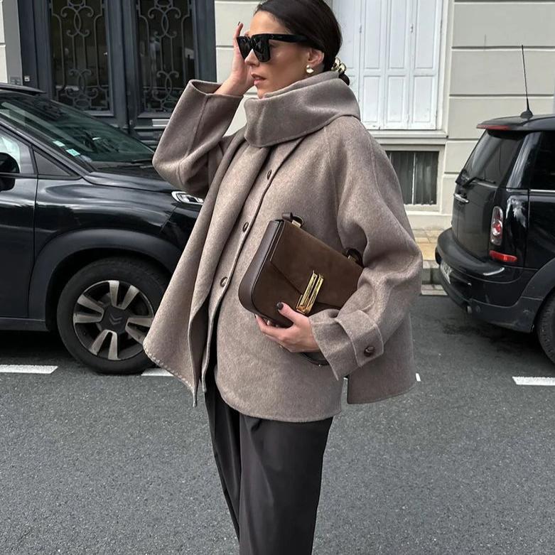 Van Dalem ™ |  Oversized Sjaal-Kraag Jas