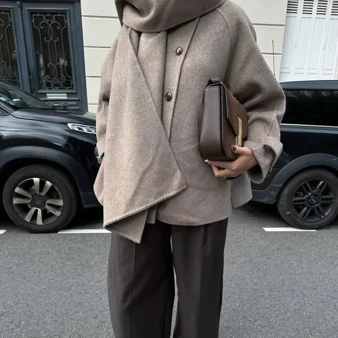 Van Dalem ™ |  Oversized Sjaal-Kraag Jas