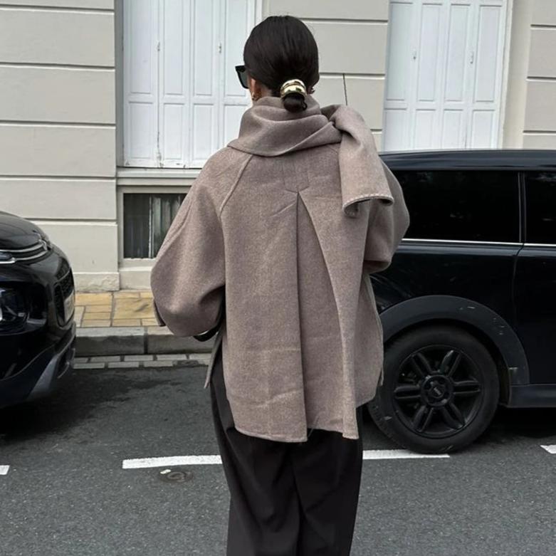 Van Dalem ™ |  Oversized Sjaal-Kraag Jas