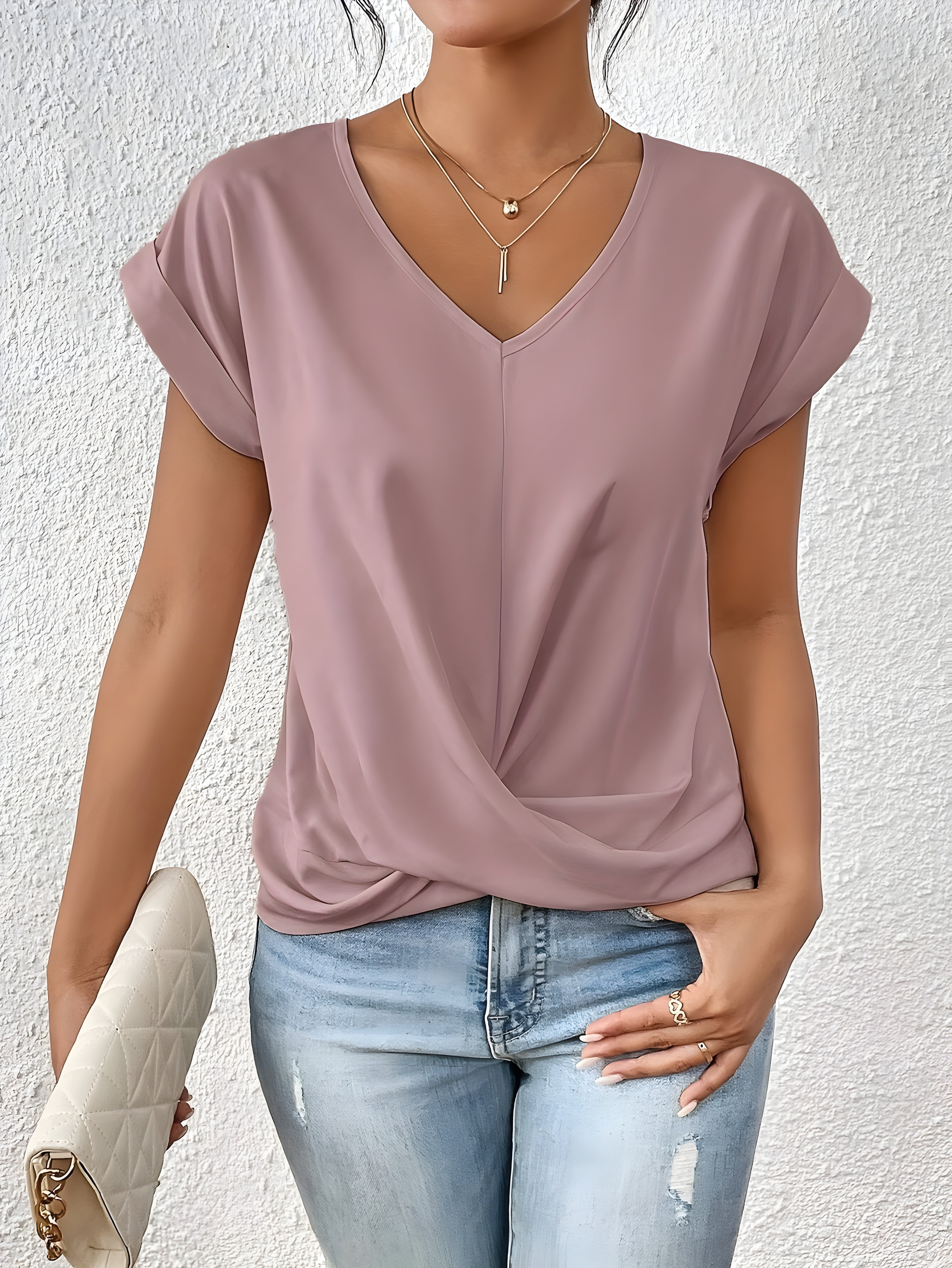 ZIVA Casual T-shirt met V-hals