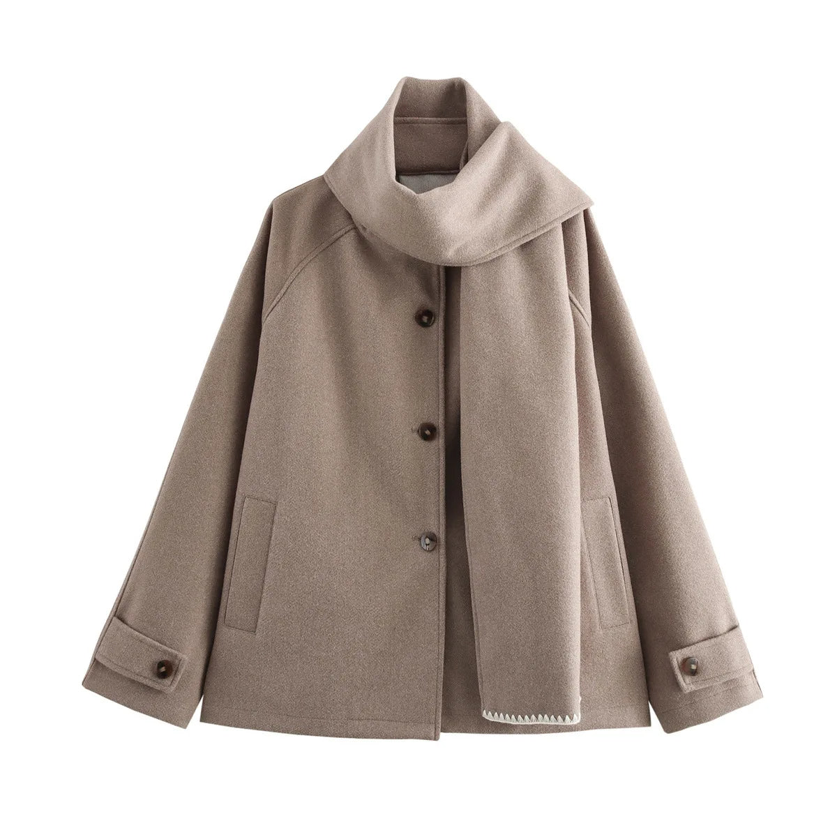 Van Dalem ™ |  Oversized Sjaal-Kraag Jas
