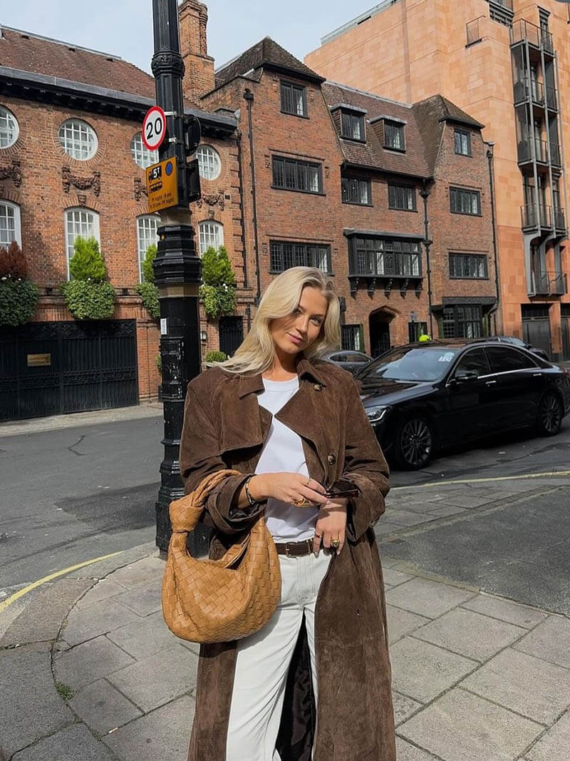 Van Dalem ™ | ANGELA Suede Trenchcoat