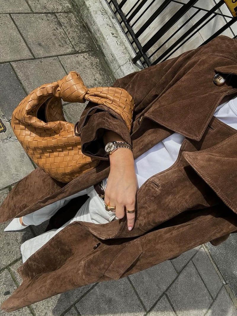 Van Dalem ™ | ANGELA Suede Trenchcoat
