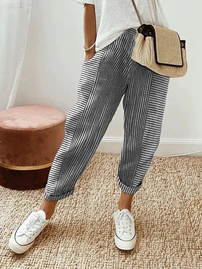 LORE Gestreepte Broek
