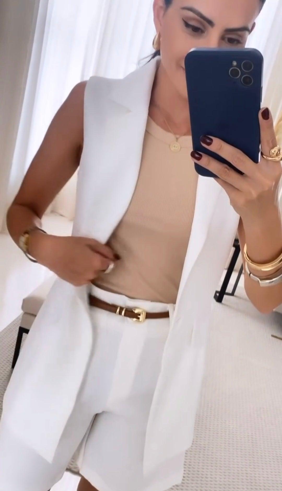 SANIA Elegante Set met Mouwloze top en short
