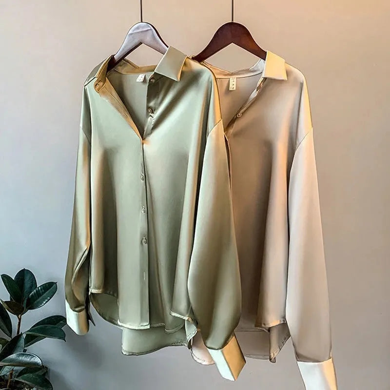 Van Dalem ™ |  Elegante satijnen blouse